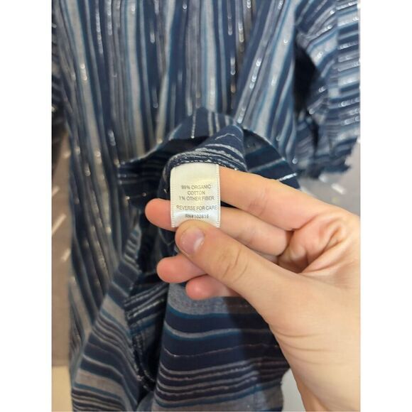 Garnet Hill Shimmering Gauze Dress - Picture 5 of 6